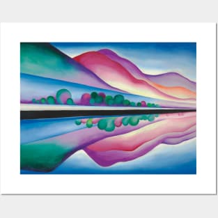 High Resolution Lake George Reflection by Georgia O'Keeffe Posters and Art